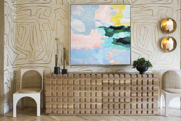 Oversized Canvas Art On Canvas,Oversized Abstract Art,Unique Canvas Art,Blue,Green,Pink,Yellow.etc